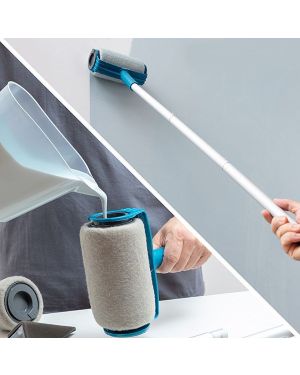 Set de rouleaux de peinture anti-eclaboussures rechargeables
