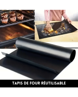 Set de 2 Tapis de Cuisson Réutilisable pour Four et Barbecue