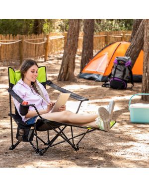 Chaise et Transat Pliable 2 en 1