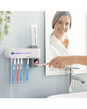 Distributeur de Dentifrice et Stérilisateur de Brosses à Dents UV