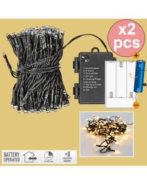 Lot de 2 Guirlandes Lumineuse 3.5m ou 7m