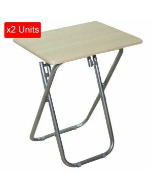 Lot de 2 Tables d'Appoint Pliable