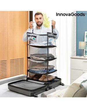 Étagère de rangement pliable portative pour bagages